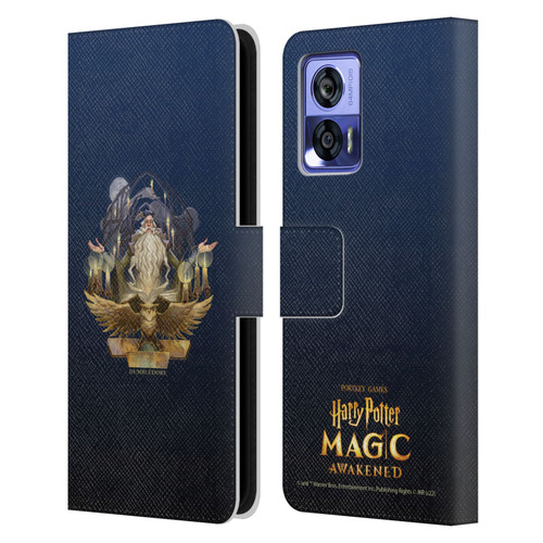 Harry Potter: Magic Awakened Characters Dumbledore Leather Book Wallet Case Cover For Motorola Edge 30 Neo 5G