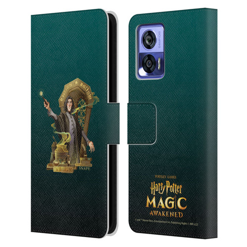 Harry Potter: Magic Awakened Characters Snape Leather Book Wallet Case Cover For Motorola Edge 30 Neo 5G