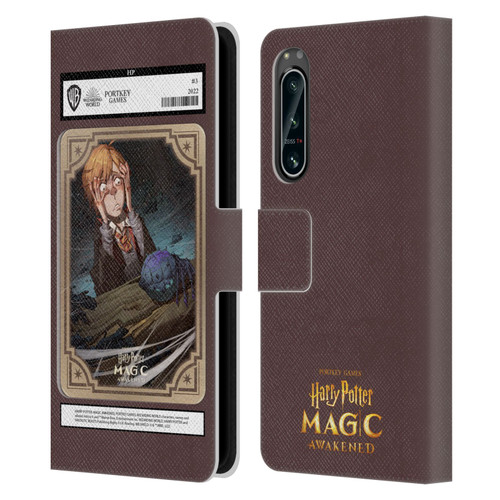 Harry Potter: Magic Awakened Characters Ronald Weasley Card Leather Book Wallet Case Cover For Sony Xperia 5 IV