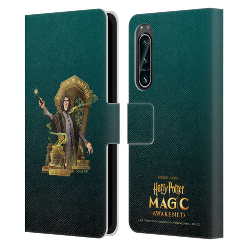 Harry Potter: Magic Awakened Characters Snape Leather Book Wallet Case Cover For Sony Xperia 5 IV