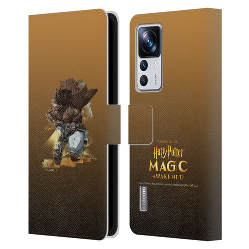 Harry Potter: Magic Awakened Characters Hagrid Leather Book Wallet Case Cover For Xiaomi 12T Pro