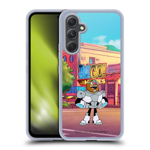 Teen Titans Go! To The Movies Character Art Cyborg Soft Gel Case for Samsung Galaxy A54 5G