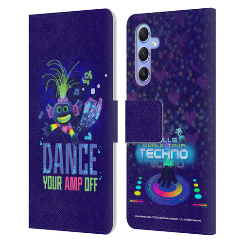 Trolls World Tour Assorted Pop Techno Leather Book Wallet Case Cover For Samsung Galaxy A34 5G