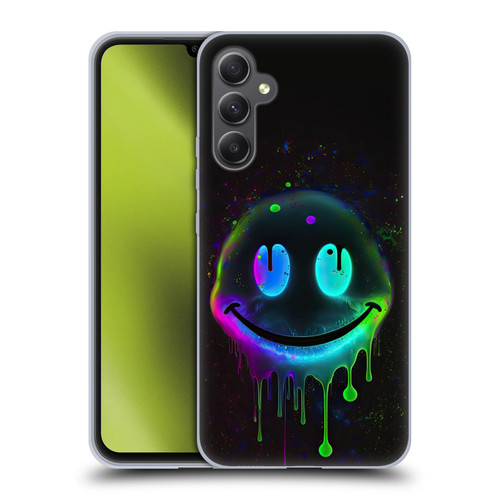 Wumples Cosmic Arts Drip Smiley Soft Gel Case for Samsung Galaxy A34 5G