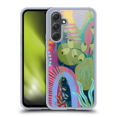 Suzanne Allard Floral Art Seed Pod Soft Gel Case for Samsung Galaxy A54 5G