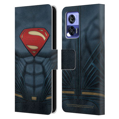 Batman V Superman: Dawn of Justice Graphics Superman Costume Leather Book Wallet Case Cover For Motorola Edge 30 Neo 5G