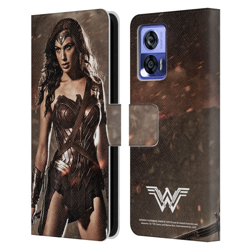 Batman V Superman: Dawn of Justice Graphics Wonder Woman Leather Book Wallet Case Cover For Motorola Edge 30 Neo 5G