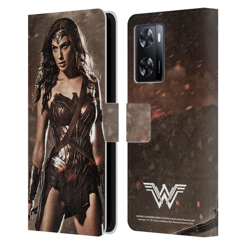 Batman V Superman: Dawn of Justice Graphics Wonder Woman Leather Book Wallet Case Cover For OPPO A57s