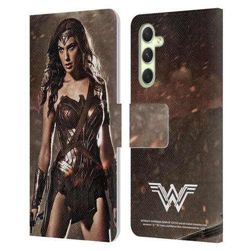Batman V Superman: Dawn of Justice Graphics Wonder Woman Leather Book Wallet Case Cover For Samsung Galaxy A54 5G