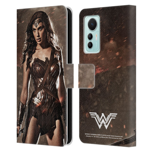 Batman V Superman: Dawn of Justice Graphics Wonder Woman Leather Book Wallet Case Cover For Xiaomi 12 Lite