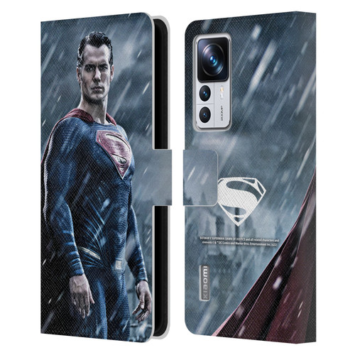 Batman V Superman: Dawn of Justice Graphics Superman Leather Book Wallet Case Cover For Xiaomi 12T Pro