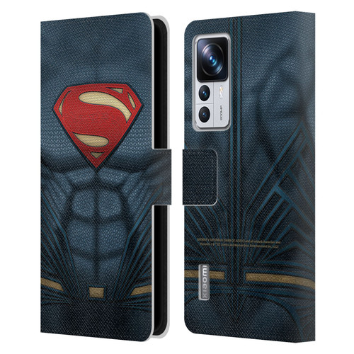 Batman V Superman: Dawn of Justice Graphics Superman Costume Leather Book Wallet Case Cover For Xiaomi 12T Pro