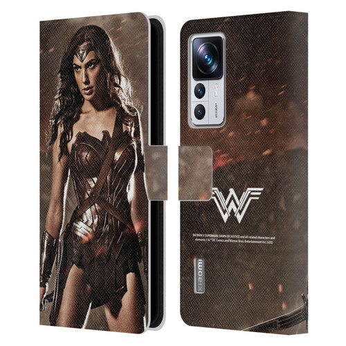 Batman V Superman: Dawn of Justice Graphics Wonder Woman Leather Book Wallet Case Cover For Xiaomi 12T Pro