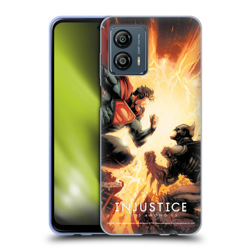 Injustice Gods Among Us Key Art Battle Soft Gel Case for Motorola Moto G53 5G