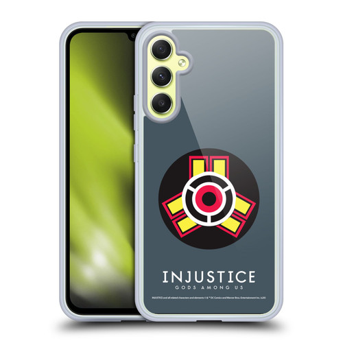 Injustice Gods Among Us Key Art Game Logo Soft Gel Case for Samsung Galaxy A34 5G