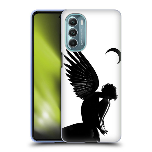 LouiJoverArt Black And White Angel Soft Gel Case for Motorola Moto G Stylus 5G (2022)