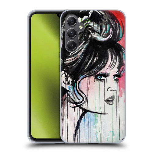 LouiJoverArt Red Ink God Created Woman Soft Gel Case for Samsung Galaxy A34 5G