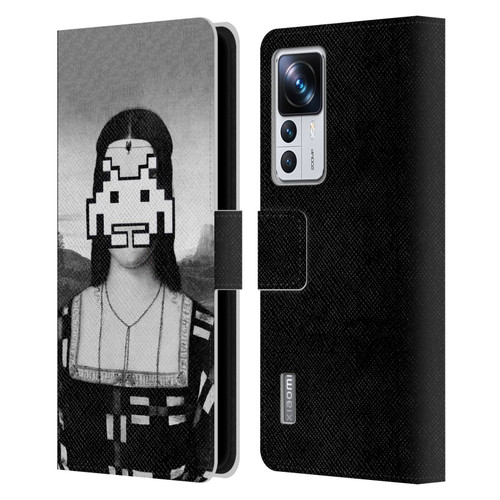 LouiJoverArt Black And White Renaissance Invaders Leather Book Wallet Case Cover For Xiaomi 12T Pro