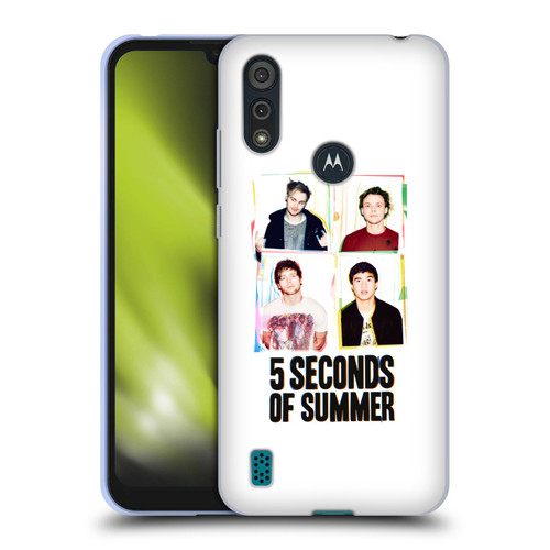 5 Seconds of Summer Posters Polaroid Soft Gel Case for Motorola Moto E6s (2020)