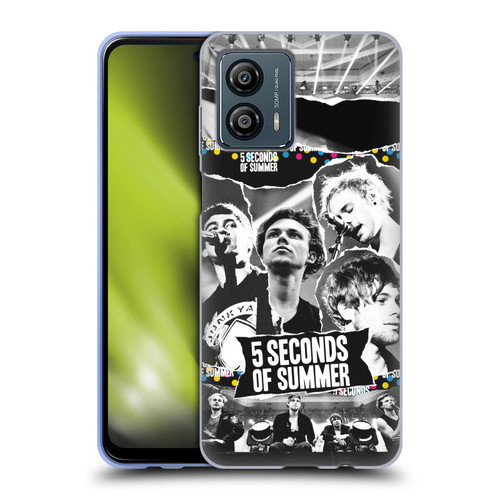 5 Seconds of Summer Posters Torn Papers 1 Soft Gel Case for Motorola Moto G53 5G