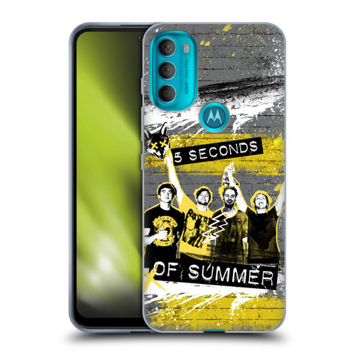 5 Seconds of Summer Posters Splatter Soft Gel Case for Motorola Moto G71 5G