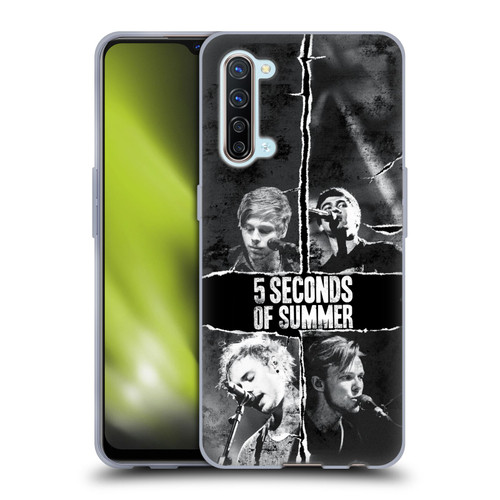 5 Seconds of Summer Posters Torn Papers 2 Soft Gel Case for OPPO Find X2 Lite 5G