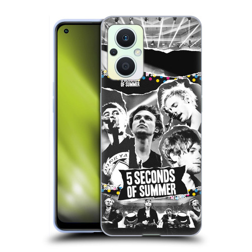 5 Seconds of Summer Posters Torn Papers 1 Soft Gel Case for OPPO Reno8 Lite