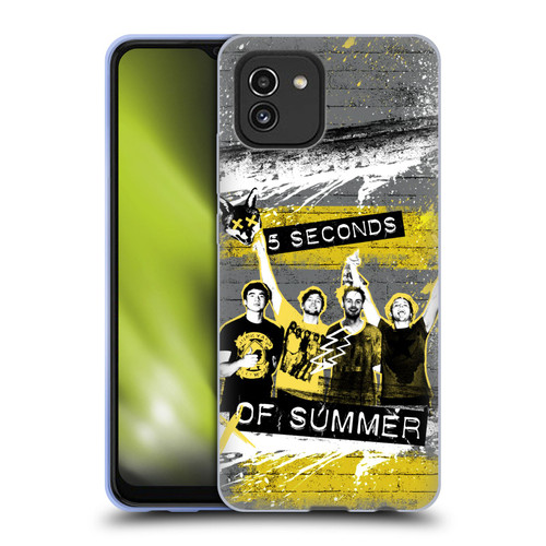 5 Seconds of Summer Posters Splatter Soft Gel Case for Samsung Galaxy A03 (2021)
