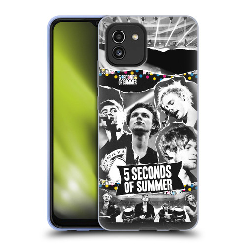 5 Seconds of Summer Posters Torn Papers 1 Soft Gel Case for Samsung Galaxy A03 (2021)