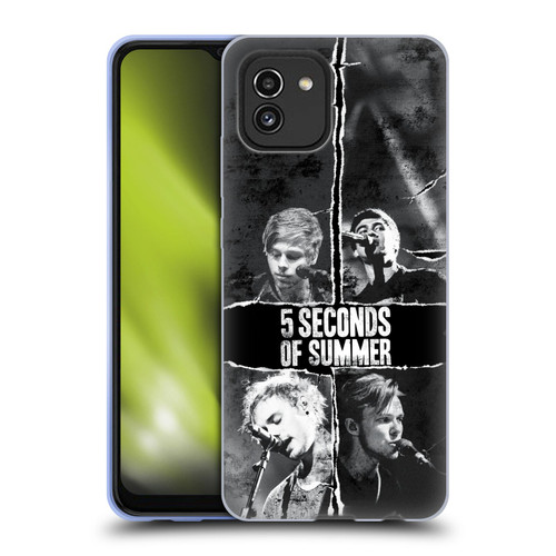 5 Seconds of Summer Posters Torn Papers 2 Soft Gel Case for Samsung Galaxy A03 (2021)