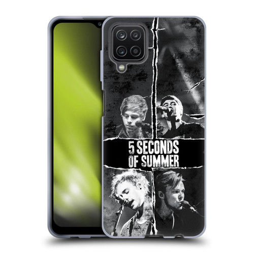 5 Seconds of Summer Posters Torn Papers 2 Soft Gel Case for Samsung Galaxy A12 (2020)