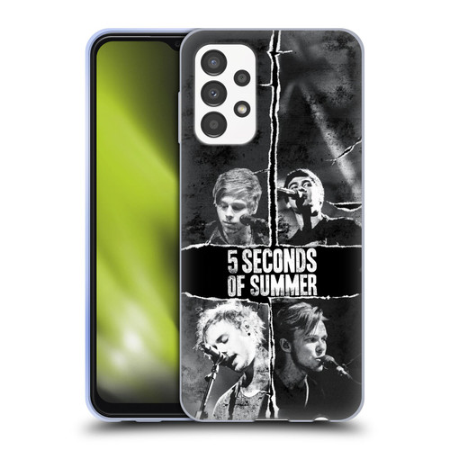 5 Seconds of Summer Posters Torn Papers 2 Soft Gel Case for Samsung Galaxy A13 (2022)
