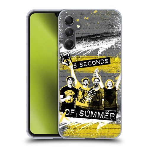 5 Seconds of Summer Posters Splatter Soft Gel Case for Samsung Galaxy A34 5G