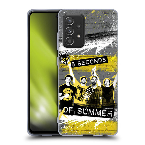5 Seconds of Summer Posters Splatter Soft Gel Case for Samsung Galaxy A52 / A52s / 5G (2021)