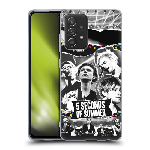 5 Seconds of Summer Posters Torn Papers 1 Soft Gel Case for Samsung Galaxy A52 / A52s / 5G (2021)