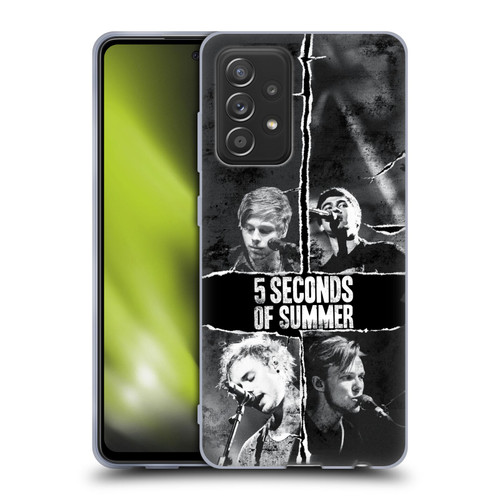 5 Seconds of Summer Posters Torn Papers 2 Soft Gel Case for Samsung Galaxy A52 / A52s / 5G (2021)