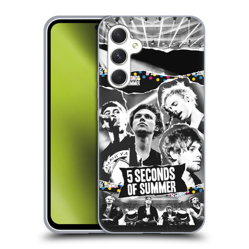 5 Seconds of Summer Posters Torn Papers 1 Soft Gel Case for Samsung Galaxy A54 5G