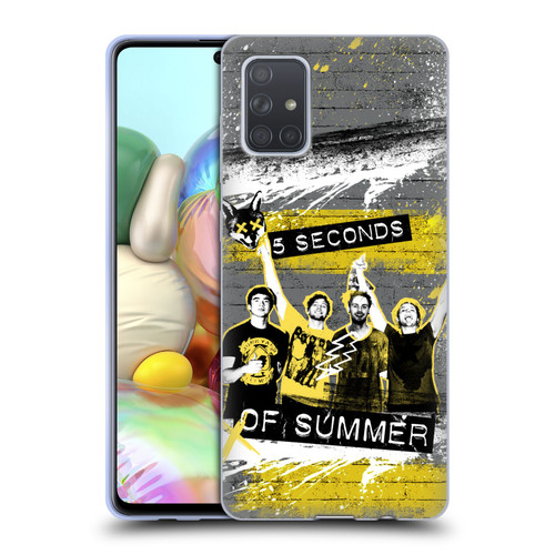 5 Seconds of Summer Posters Splatter Soft Gel Case for Samsung Galaxy A71 (2019)