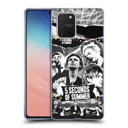 5 Seconds of Summer Posters Torn Papers 1 Soft Gel Case for Samsung Galaxy S10 Lite