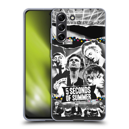 5 Seconds of Summer Posters Torn Papers 1 Soft Gel Case for Samsung Galaxy S21 FE 5G