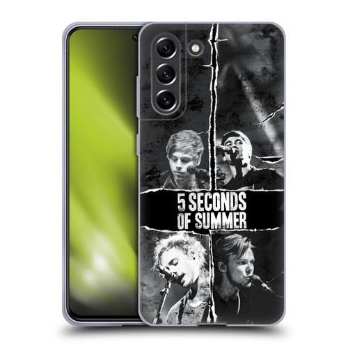 5 Seconds of Summer Posters Torn Papers 2 Soft Gel Case for Samsung Galaxy S21 FE 5G