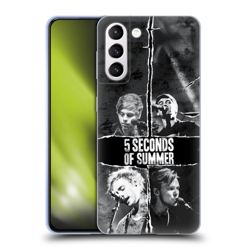 5 Seconds of Summer Posters Torn Papers 2 Soft Gel Case for Samsung Galaxy S21+ 5G