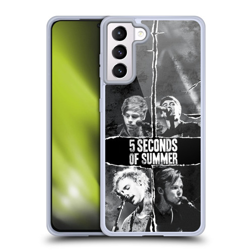5 Seconds of Summer Posters Torn Papers 2 Soft Gel Case for Samsung Galaxy S21+ 5G