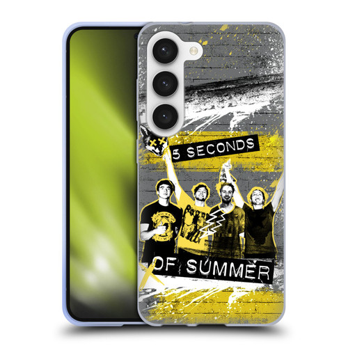 5 Seconds of Summer Posters Splatter Soft Gel Case for Samsung Galaxy S23 5G