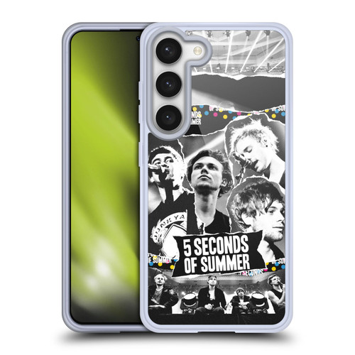 5 Seconds of Summer Posters Torn Papers 1 Soft Gel Case for Samsung Galaxy S23 5G