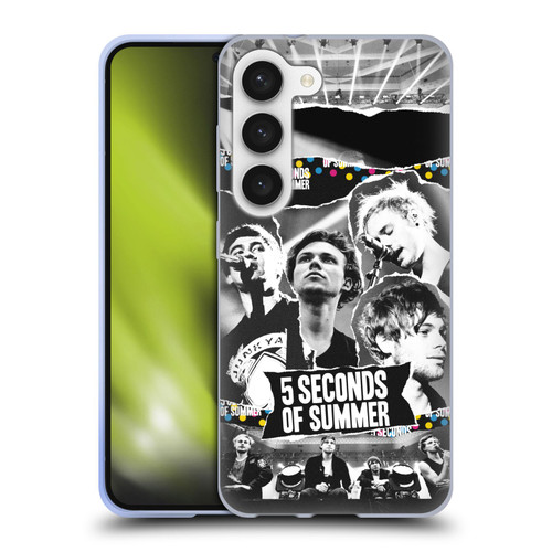 5 Seconds of Summer Posters Torn Papers 1 Soft Gel Case for Samsung Galaxy S23 5G