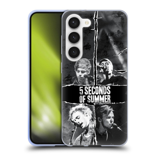 5 Seconds of Summer Posters Torn Papers 2 Soft Gel Case for Samsung Galaxy S23 5G
