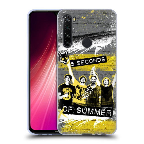 5 Seconds of Summer Posters Splatter Soft Gel Case for Xiaomi Redmi Note 8T