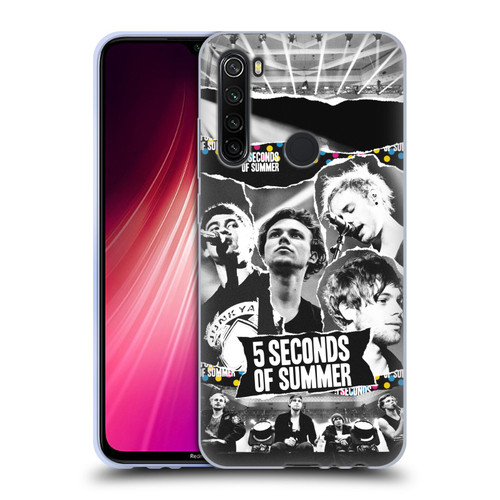5 Seconds of Summer Posters Torn Papers 1 Soft Gel Case for Xiaomi Redmi Note 8T