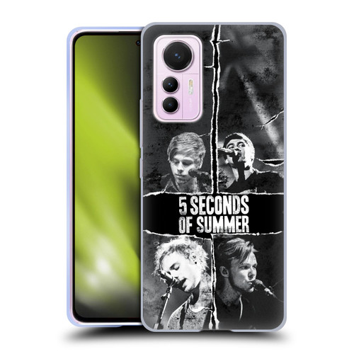 5 Seconds of Summer Posters Torn Papers 2 Soft Gel Case for Xiaomi 12 Lite